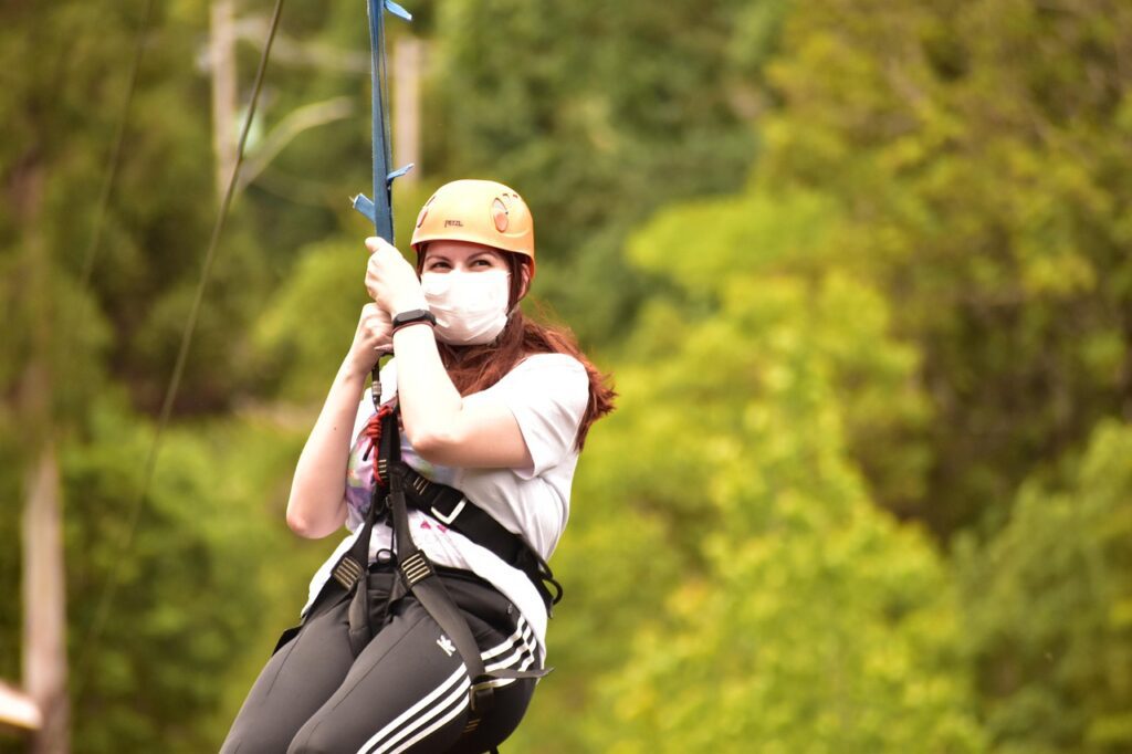 woman, adventure, zipline, adrenaline, helmet, travel, leisure, outdoors, recreation, zipline, zipline, zipline, zipline, zipline